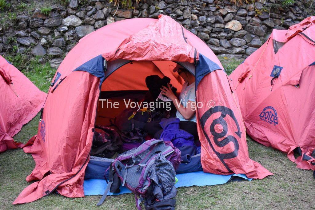 Tent on Inca Trail 